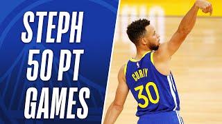 Best of Steph Curry's 50 PT Games This Season! 