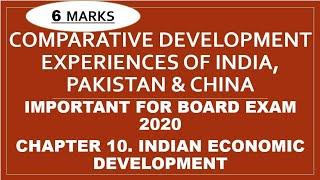 Comparative Development Experiences of India, Pakistan & China #Ch- 10 Indian economic development