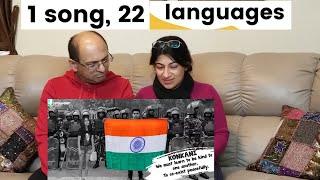 22 Languages, One Unity Song | 15 Yr Old Has a Beautiful Message For India |American Indian REACTION