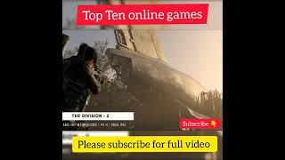 #Top 10 online games#9th place #thedivison 2#makkutteess#like full video subscribe