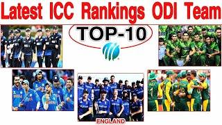 Latest ICC ODI ranking |  ICC  Top 10 ODI team in the world  | Cricket  lover |