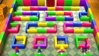 Mario Party 10 - Score MiniGames - Mario vs Luigi vs Wario vs Waluigi