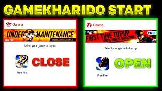 GAMEKHARIDO MAINTENANVE END DOUBLE DIAMOND TOP UP OPEN | GAMEKHARIDO PROBLEM   SLOVE DOUBLE DIAMOND