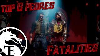 Top 6 PEORES Fatalities de Mortal Kombat 11 |"The End"