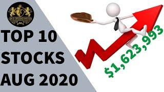 Top 10 Stocks August 2020