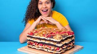 GIANT 10 LB Peanut Butter Lasagna Cake! | How To Cake It with Yolanda Gampp