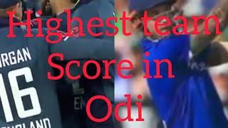 Top 10 highest team score in odi