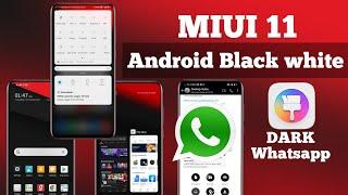 Android Black white theme for miui 11 | Miui Whatsapp dark theme |Digital Avatar